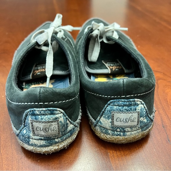 Cushe Women’s Ropewalk leather sneakers shoes size 7 charcoal black bluish grey - Picture 9 of 12